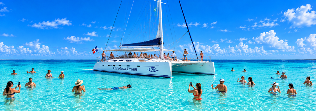 Saona Island Catamaran Group Tour from Punta Cana